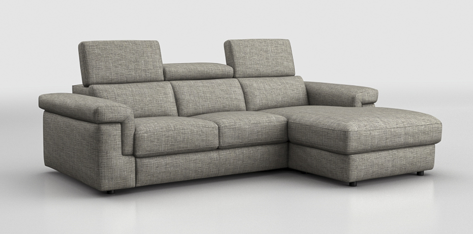 Folignano - corner sofa with sliding mechanism - right peninsula